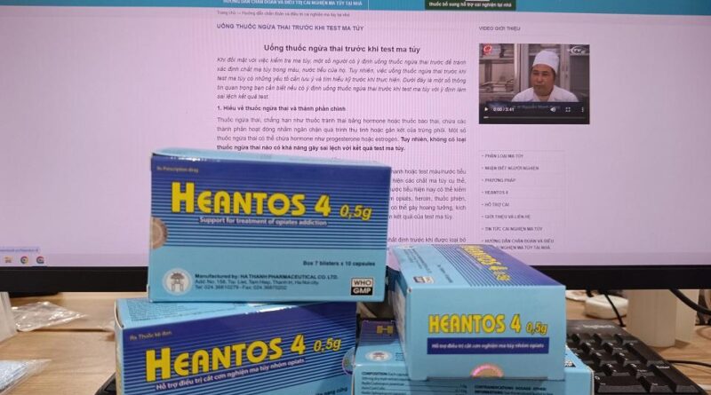 Thuốc Heantos 4 hỗ trợ điều trị cắt cơn nghiện ma tuý 1 thuoc heantos 4 ho tro dieu tri cat con nghien ma tuy